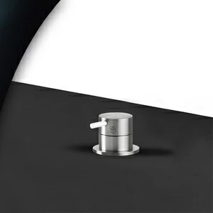 Смеситель для раковины сталь матовая с белой ручкой Toki Radomonte TKI12SCIL21