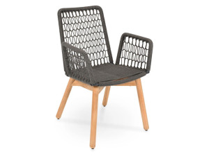 Садовый стул из ткани и тика