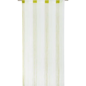 Штора нитяная 150x280 см однотон цвет белый/зелёный