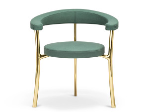 Кресло с подлокотниками и металлическим каркасом