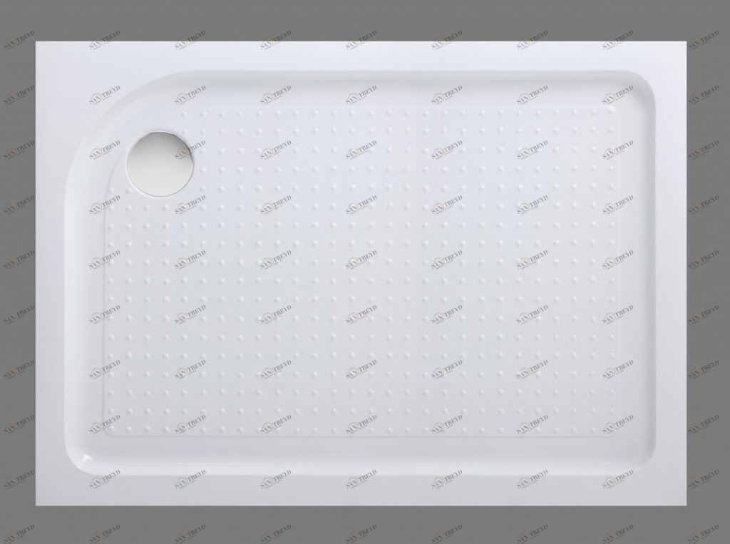 Акриловый поддон BelBagno TRAY-BB-AH-120/80-15-W-L (левый) 