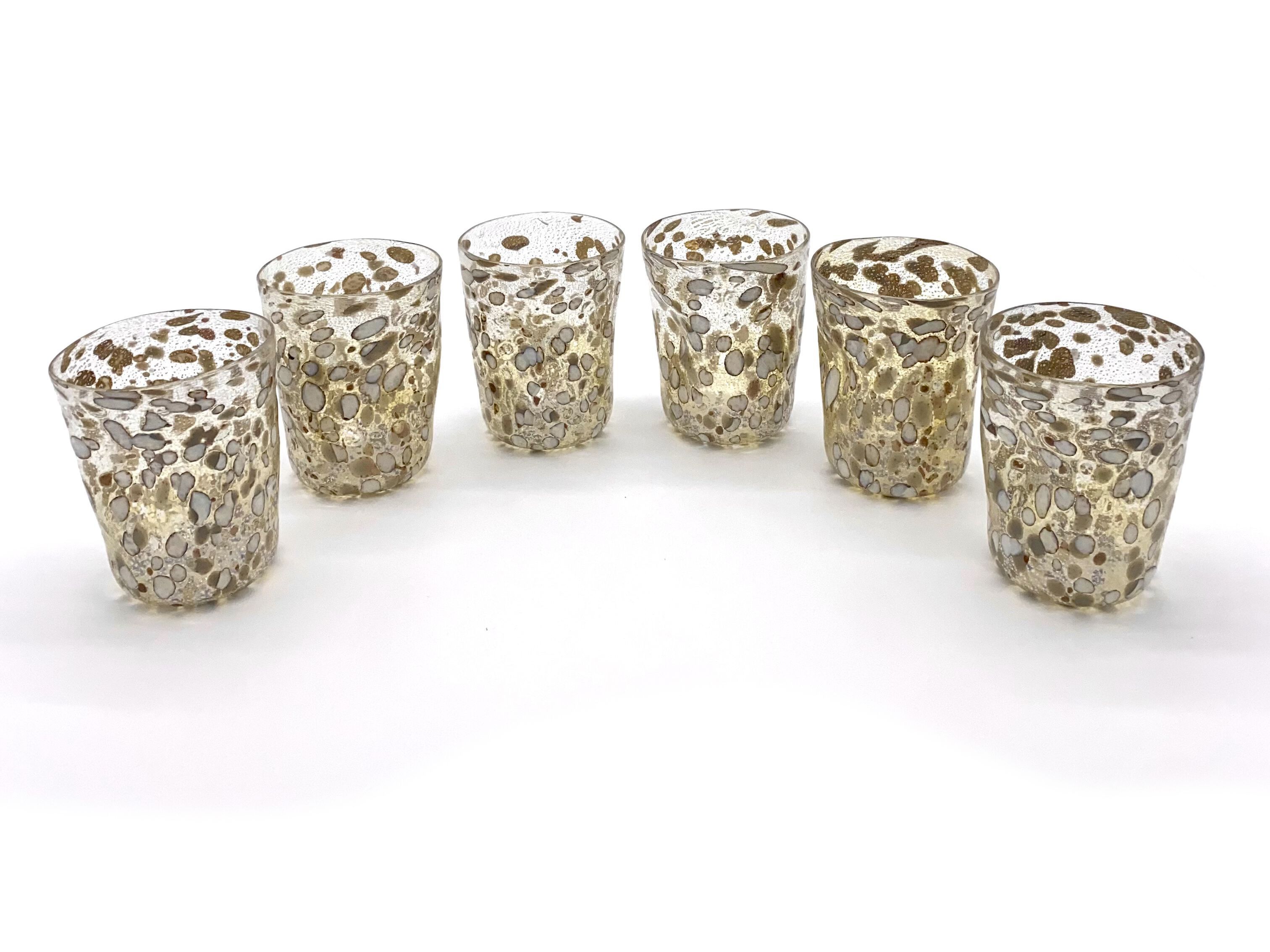 Набор из шести стаканов из муранского стекла ручной работы YourMurano готы ARCH-00001660