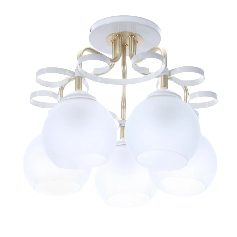 Люстра Принцесса 5xE27x60 Вт цвет белый СВЕТУС STLM-2055906 - Вид №2