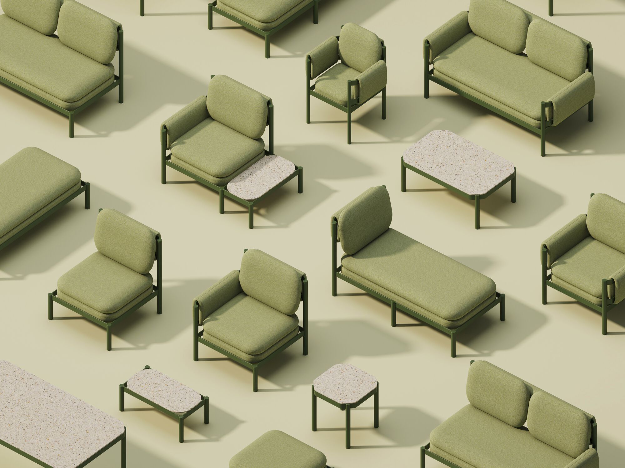 Алюминиевый прямоугольный журнальный столик Joyf Tropic ARCH-00053753 - Вид №3