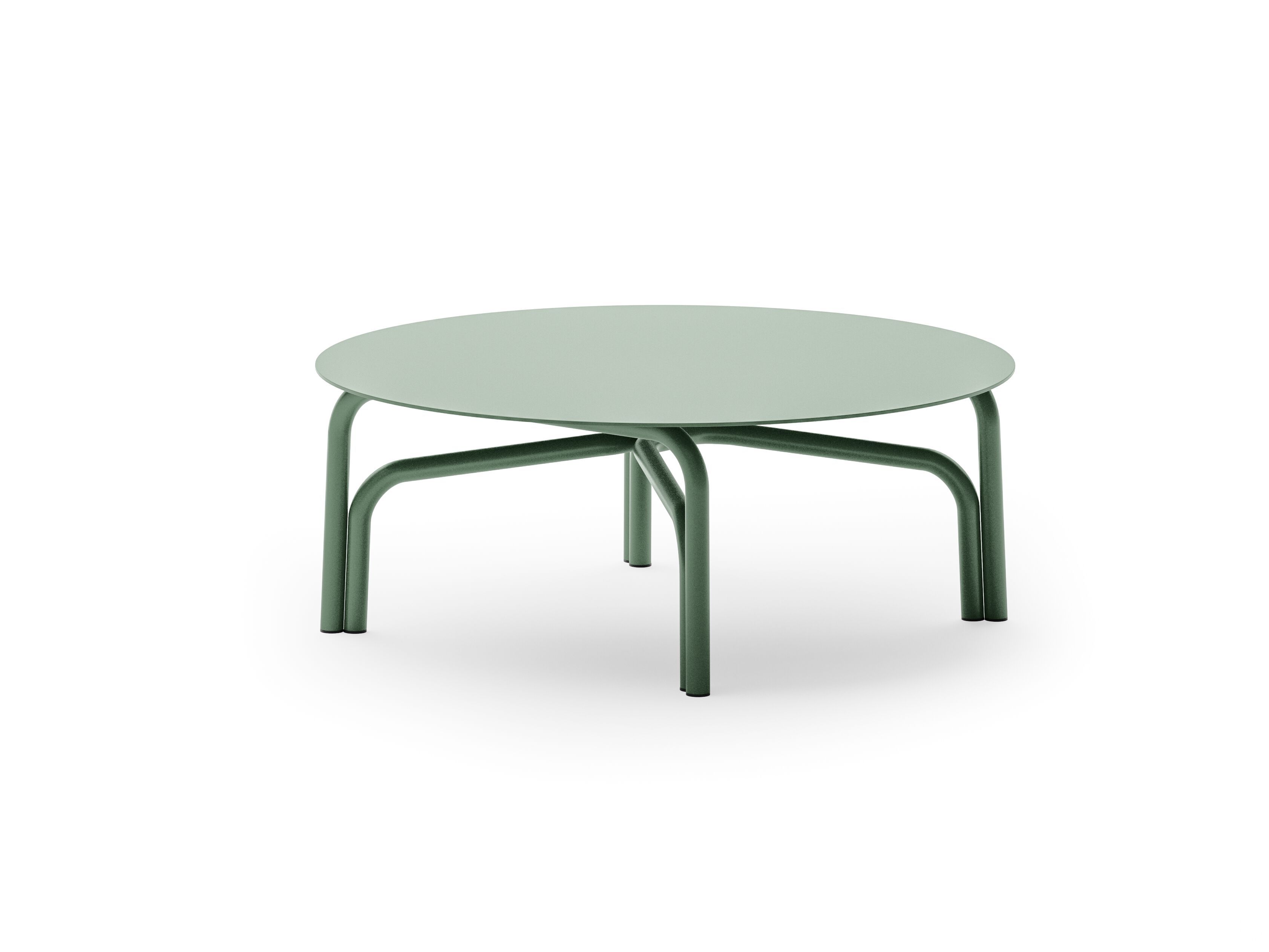 Алюминиевый низкий круглый садовый столик Unopiù Salò ARCH-00027939 - Вид №3