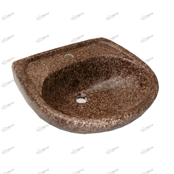 1015210 Подвесная раковина настенная круглая Лобненский Стройфарфор  белая 