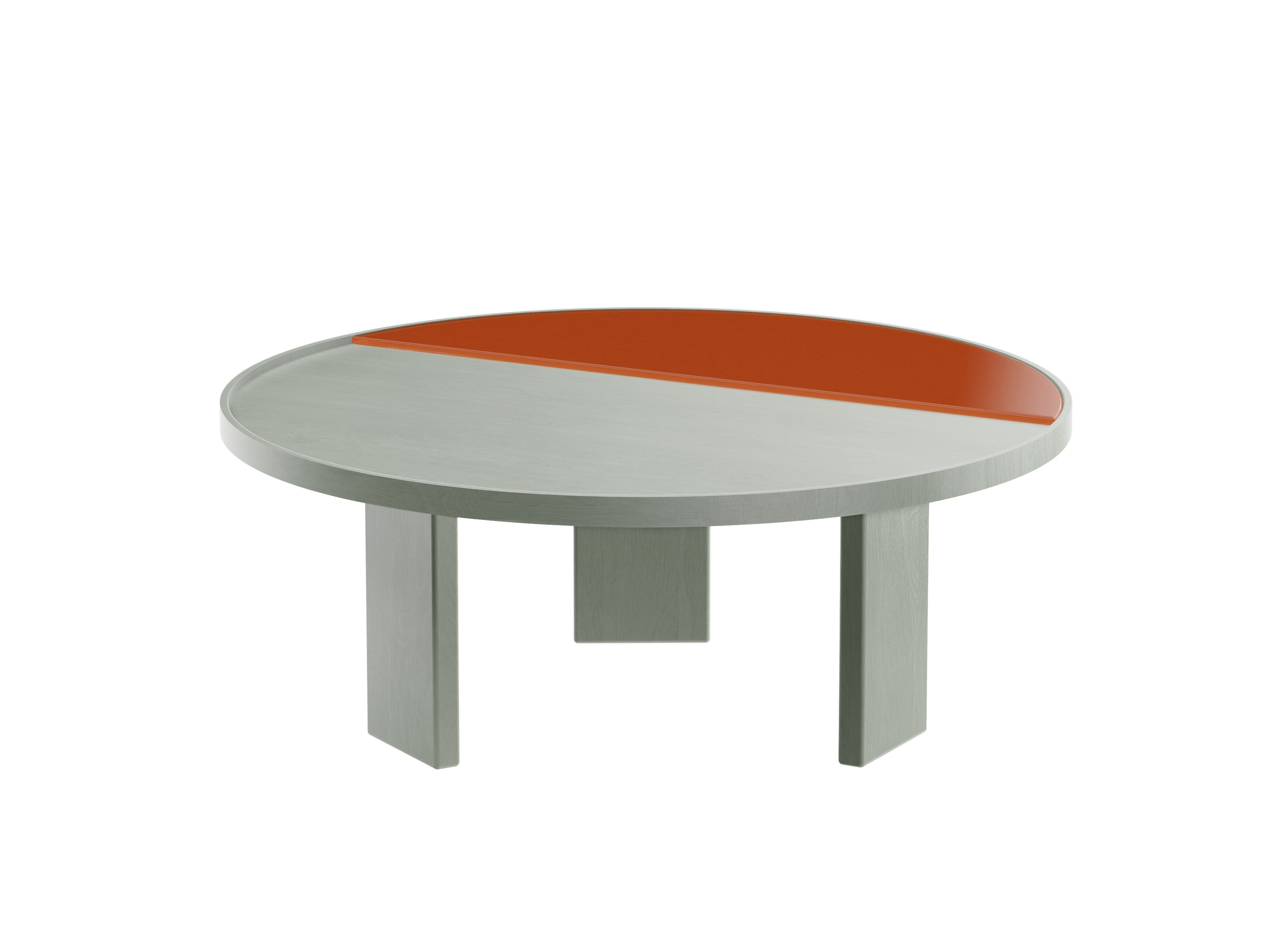 Круглый журнальный столик из дерева и стекла Noah Living Piet ARCH-00067689 - Вид №6