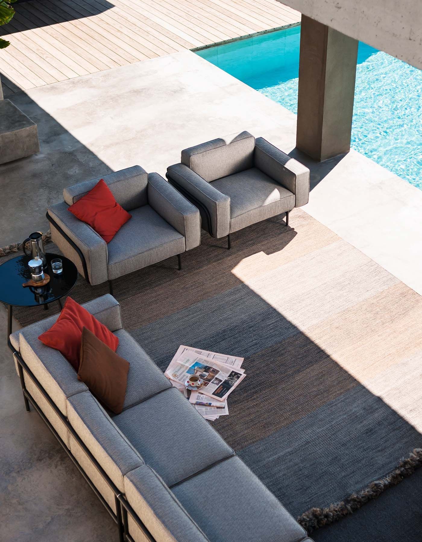 3-местный тканевый садовый диван RODA Extendo ARCH-00148131 - Вид №12