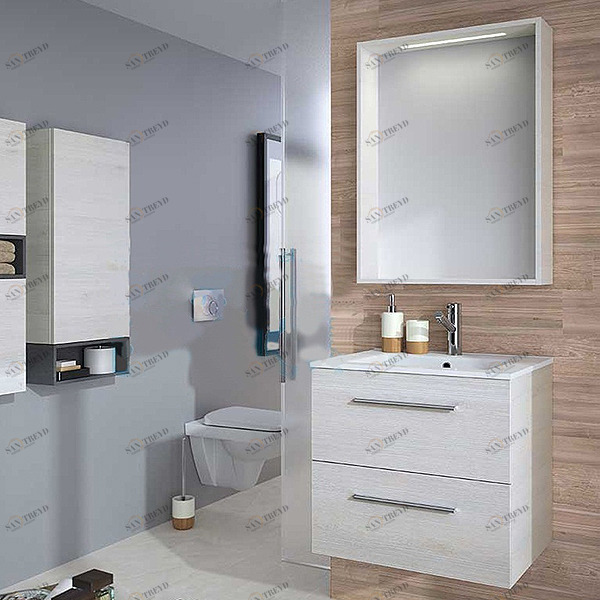 КОМПЛЕКТ МЕБЕЛИ FUSSION CHROME 60 СМ SBIANCATO SALGAR 23283