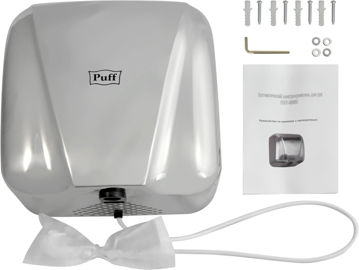 1401.392 Сушилка для рук высокоскоростная антивандальная 8800C New PUFF  - Вид №5