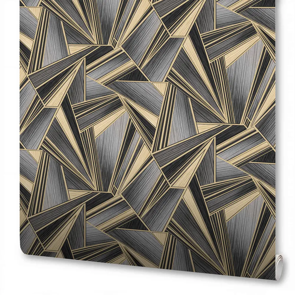 Обои Wallsecret Crystal - черно-золотая классика для изысканного интерьера 89024103 STLM-1401525