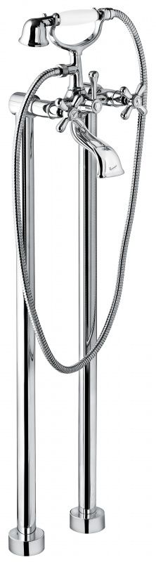 1201128CR Напольный смеситель Deco Classic с ручным душем для ванной, цвет хром EMMEVI Decò classic