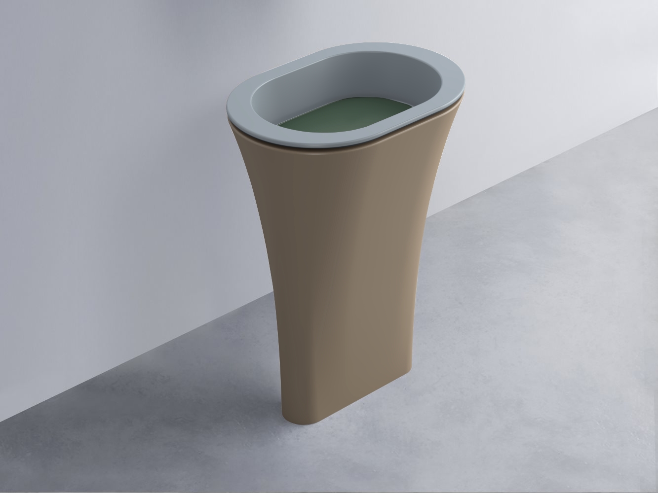 AMLA65-BR+AMPILO-MU+AMCOLO-AN Раковина Amedeo Ovale отдельностоящая cielo Enjoy + Amedeo Ceramica Cielo
