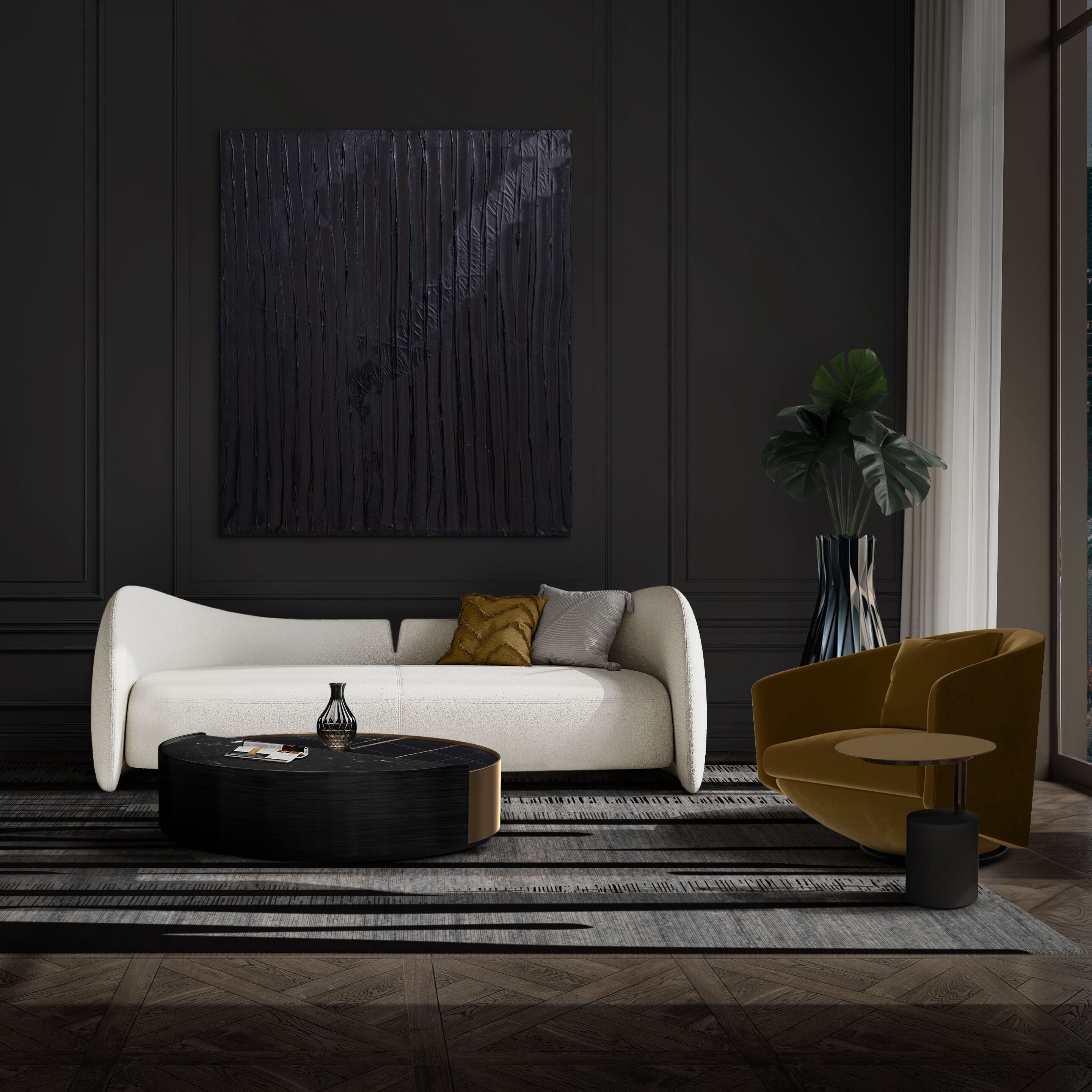 Набор круглых столиков для сервировки Wayne Enterprises Home Collection WE-202 ROUND ARCH-00148597 - Вид №1