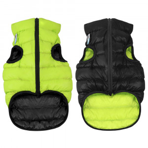 ПР0042487 Курточка двухсторонняя размер M 45 см cалатово-черная AiryVest