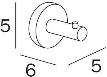 INDA® Металлический крючок для халата Gealuna A1020a - Вид №1