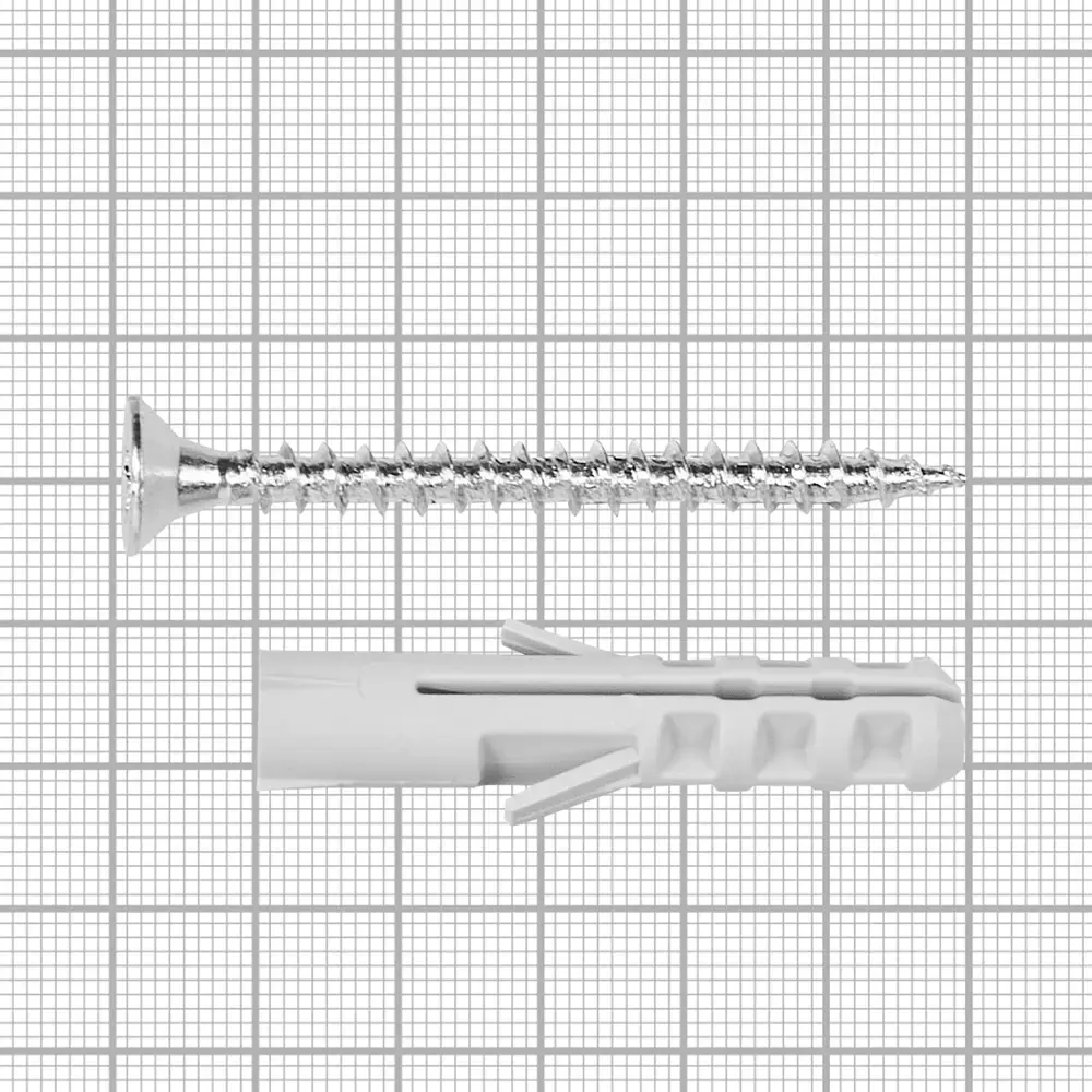 Дюбель распорный нейлоновый Dilwis 10x50мм 24 шт. в комплекте с шурупом STLM-2066810 - Вид №3