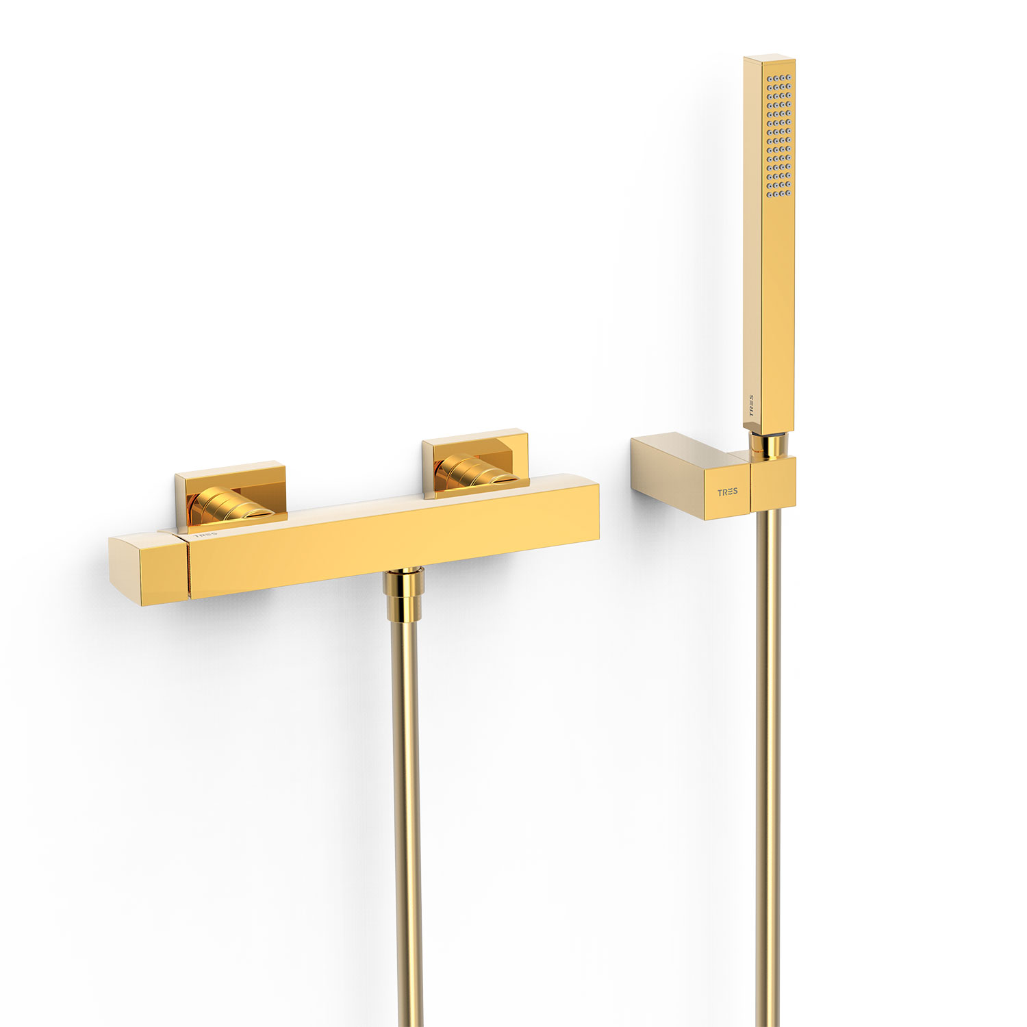 ТОНКИЙ настенный смеситель для душа с одной ручкой -20216701OR TRES 