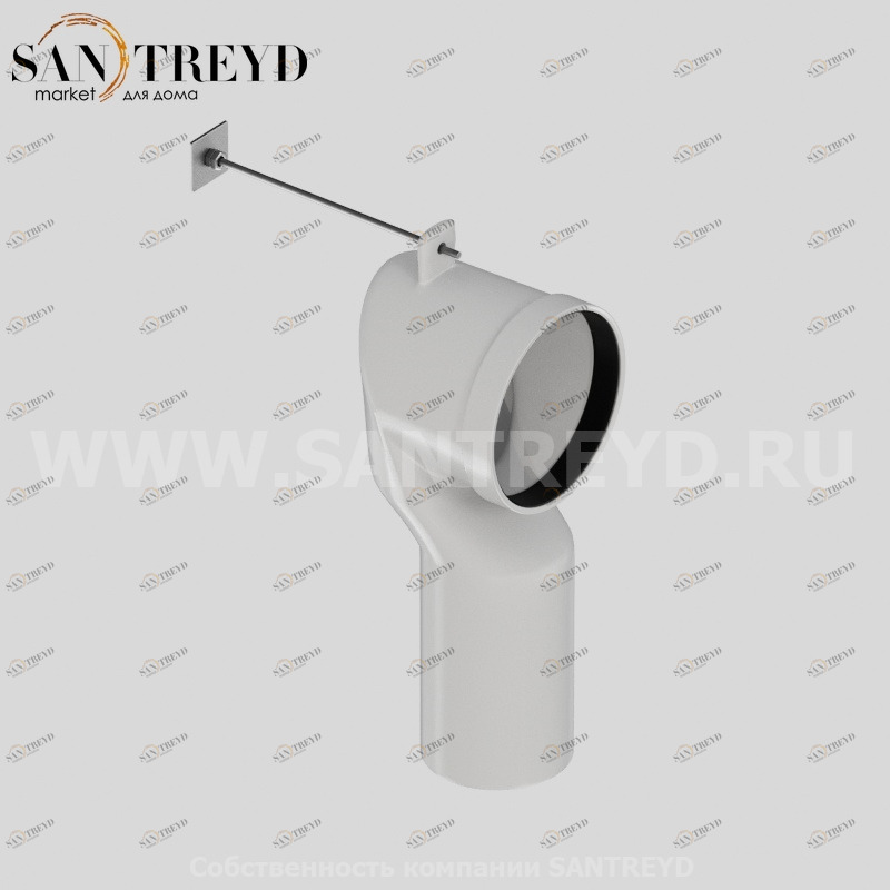 900102 Труба для выпуска в пол, белая Kerasan ACCESSORIES Италия