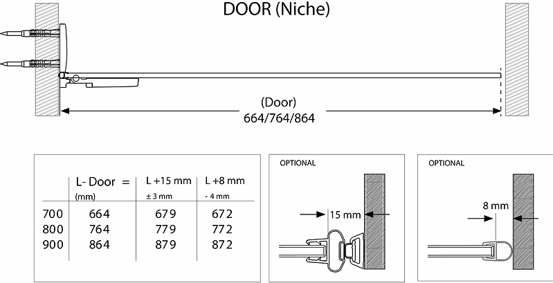 686185 Несъемная душевая стенка IFO Stella, Душевая стенка IFO Stella 900 - Вид №6