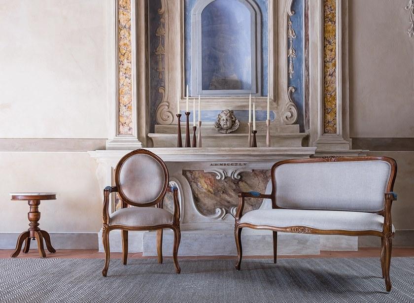 Il Giardino di Legno Круглый сервировочный стол Mozaic - noce Moza0480 - Вид №1