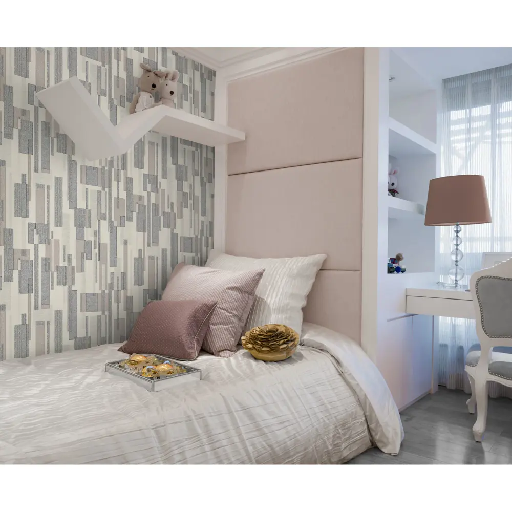 Обои флизелиновые Palitra Home Cascade серые 1.06 м 319-14 STLM-2067629 - Вид №4