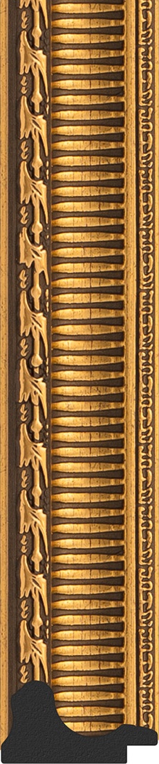 BY 1073 Зеркало в багетной раме - золотой акведук 61 mm EVOFORM Definite - Вид №2