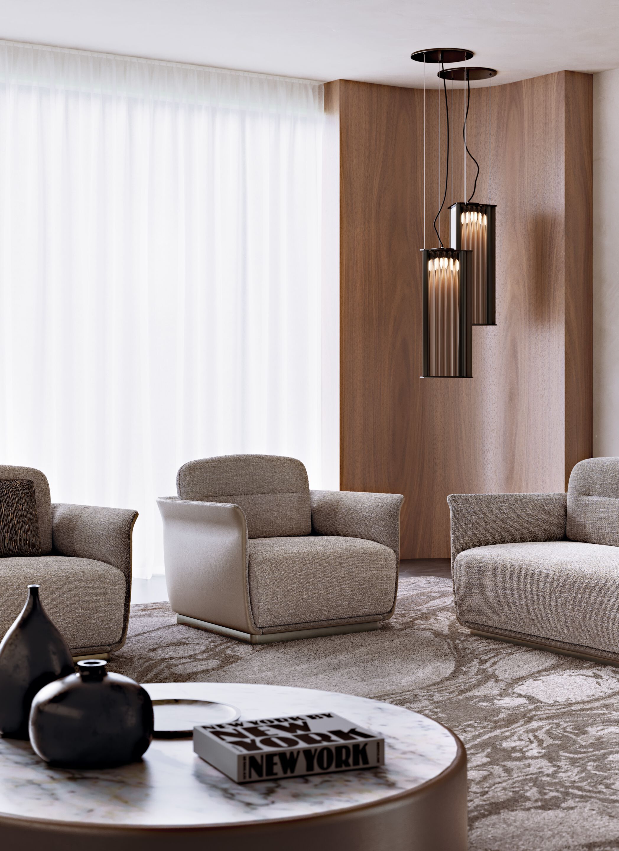 Мраморный круглый низкий журнальный столик Capital Collection Étoile ARCH-00072476 - Вид №3