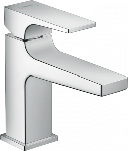 32500003 Metropol Смеситель для раковины 100, однорычажный, с рычажной ручкой, для умывальников без сливного набора Hansgrohe