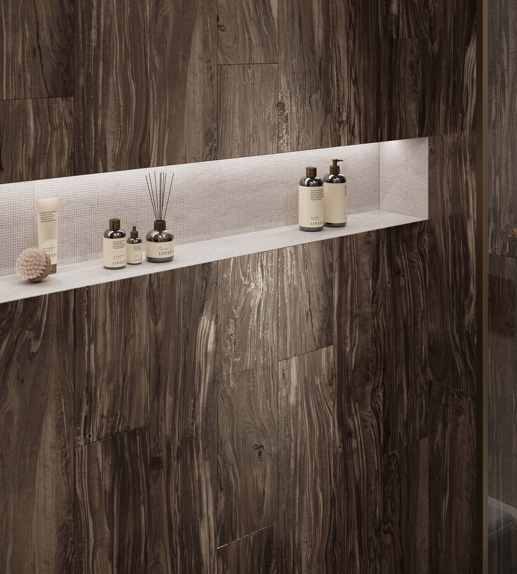 Керамогранит PEARSIAN WOOD CHARCOAL 20х120 Creanza CW-CR01-B - Вид №1