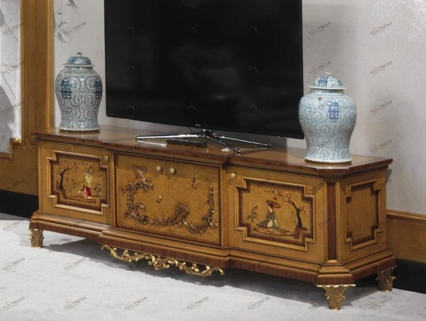 Bellotti Ezio Низкая деревянная тумба под телевизор 1300 1307 