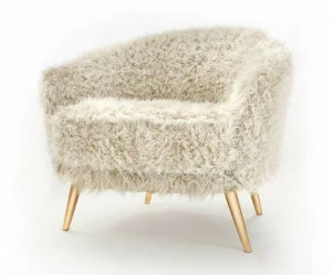 Munna Кресло обитое мехом Fetiche