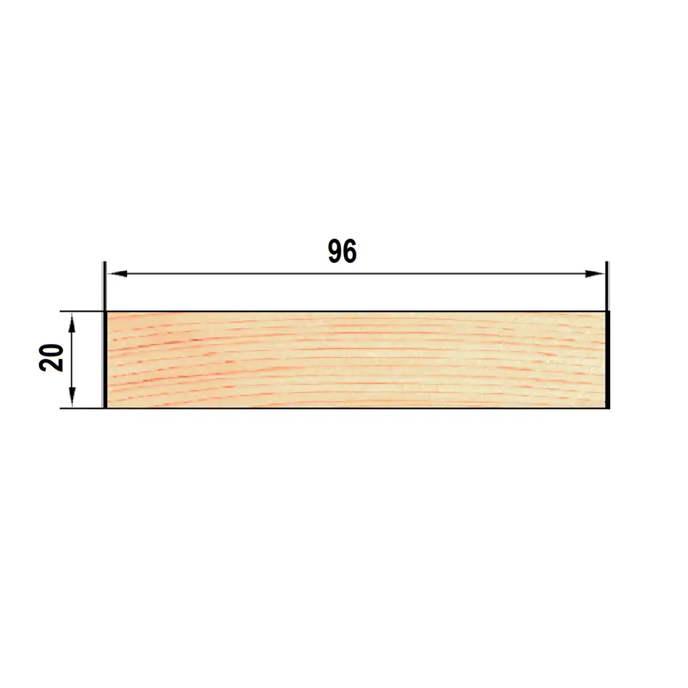 Доска строганая 20x96x3000 мм хвоя Норма ФГИС ЛК 18670125 STLM-2069142 Santreyd  - Вид №2