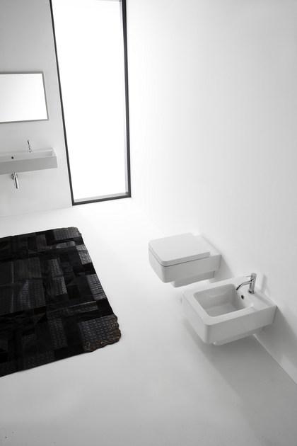 8701 Подвесной унитаз настенный Белый Scarabeo Ceramiche Teorema Италия - Вид №1