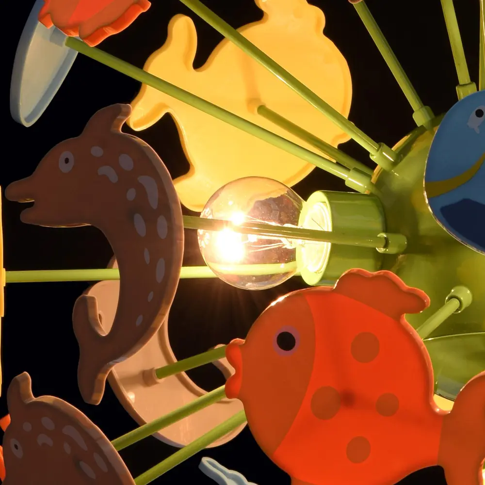 Люстра Улыбка 5xE14x40 Вт, металл/пластик, цвет мультиколор MW-Light STLM-2083674 - Вид №4