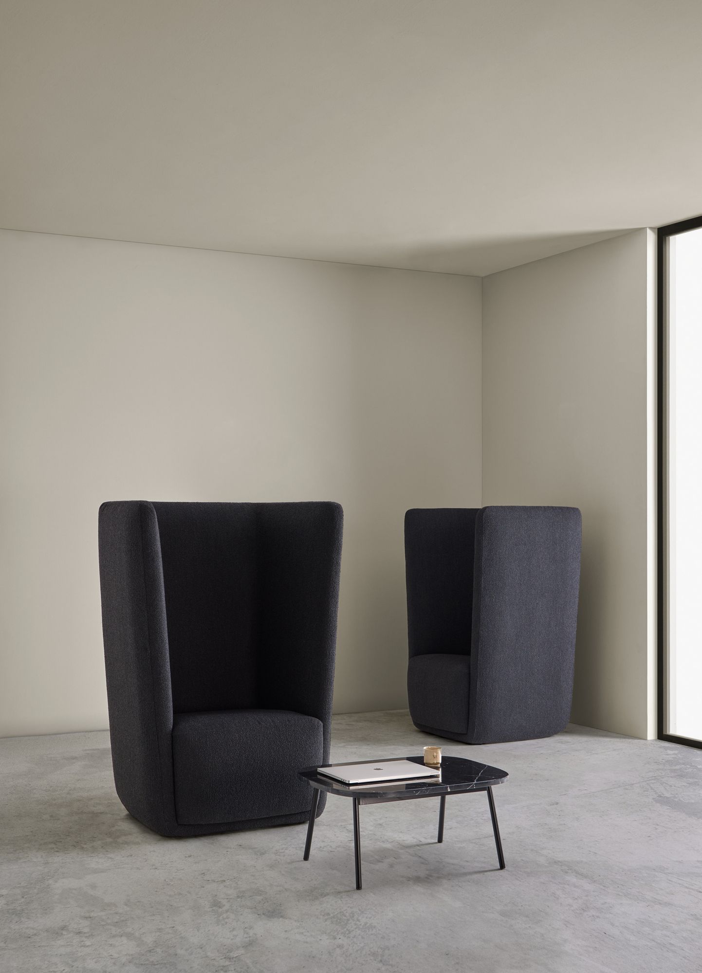 Тканевое кресло с высокой спинкой Blasco&Vila стекло ARCH-00008330 - Вид №1