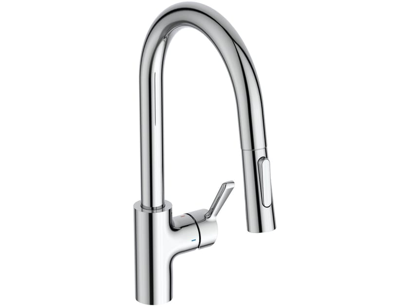 Однорычажный кухонный смеситель со съемным ручным душем Ideal Standard Ceralife ARCH-00030877