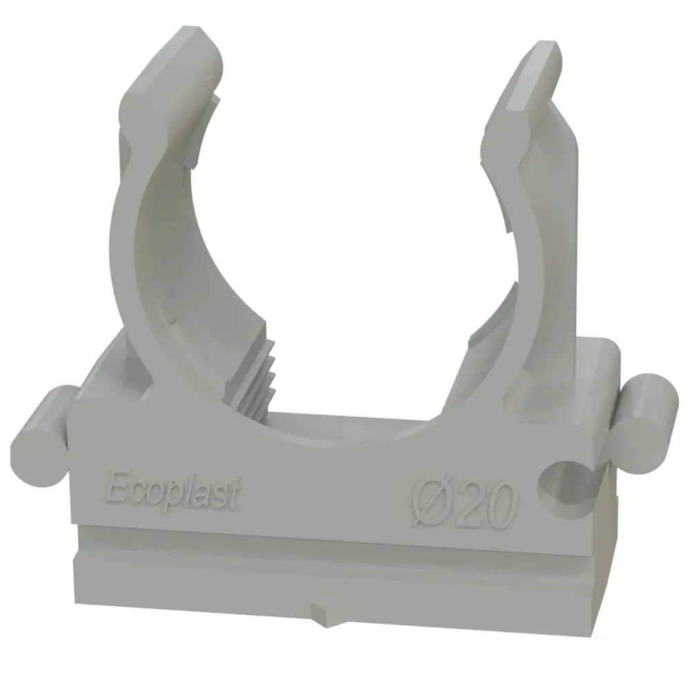 Клипса-держатель Экопласт для монтажа труб D20 мм (50 шт) 84724508 STLM-1115231