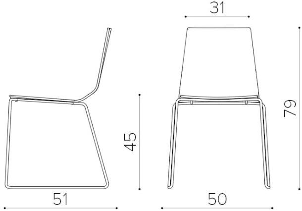 True Design Стул с салазками и подлокотниками со встроенной подушкой Marina sun-id-1346731 - Вид №13