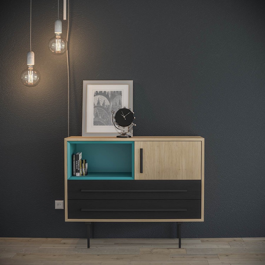 Модуль E, бирюзовый/оливковый BraginDesign BR0221Б - Вид №1