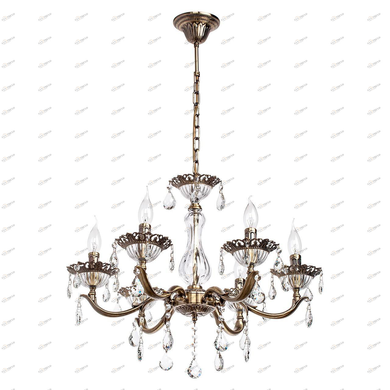 Подвесная люстра MW-Light Свеча 301015006 MW-LIGHT ДИЗАЙНЕРСКИЕ, СВЕЧА 185424 Бронза 