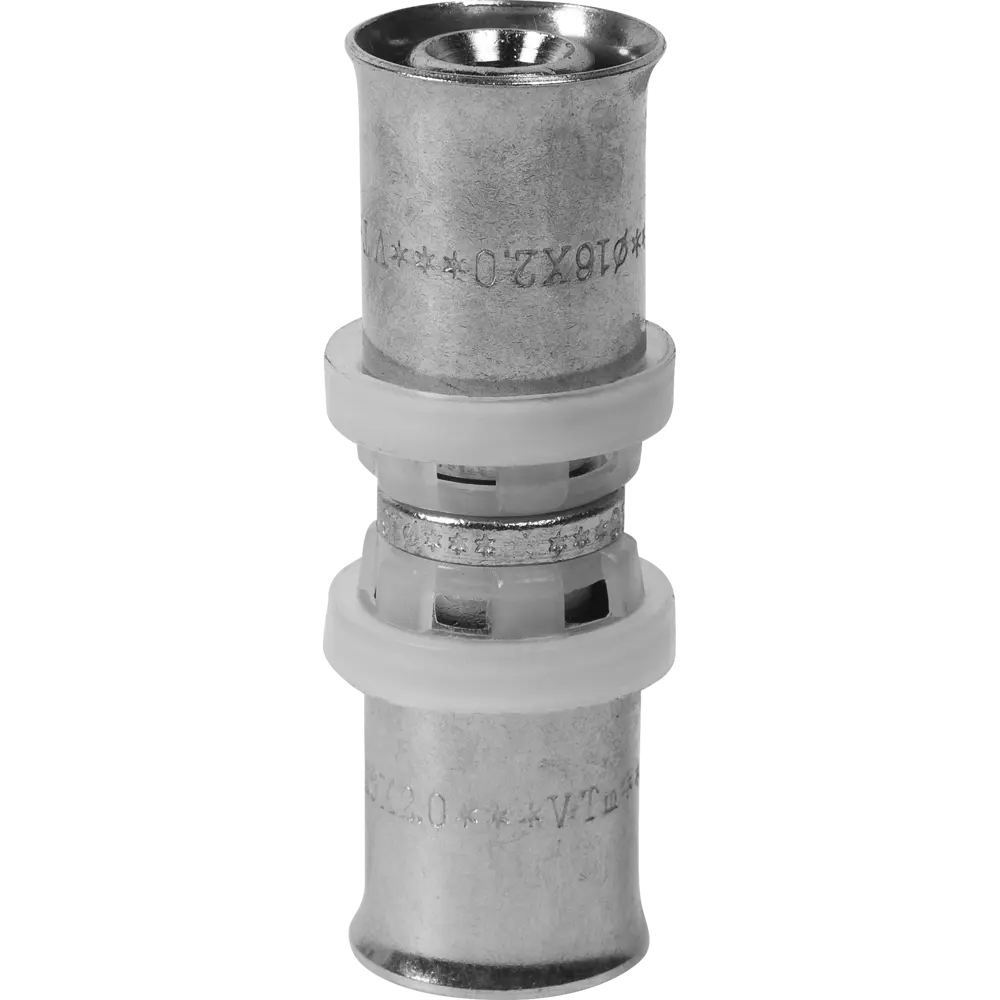 Муфта Valtec 16 мм никелированная латунь VTM.203.N.001616 STLM-2058798 - Вид №1