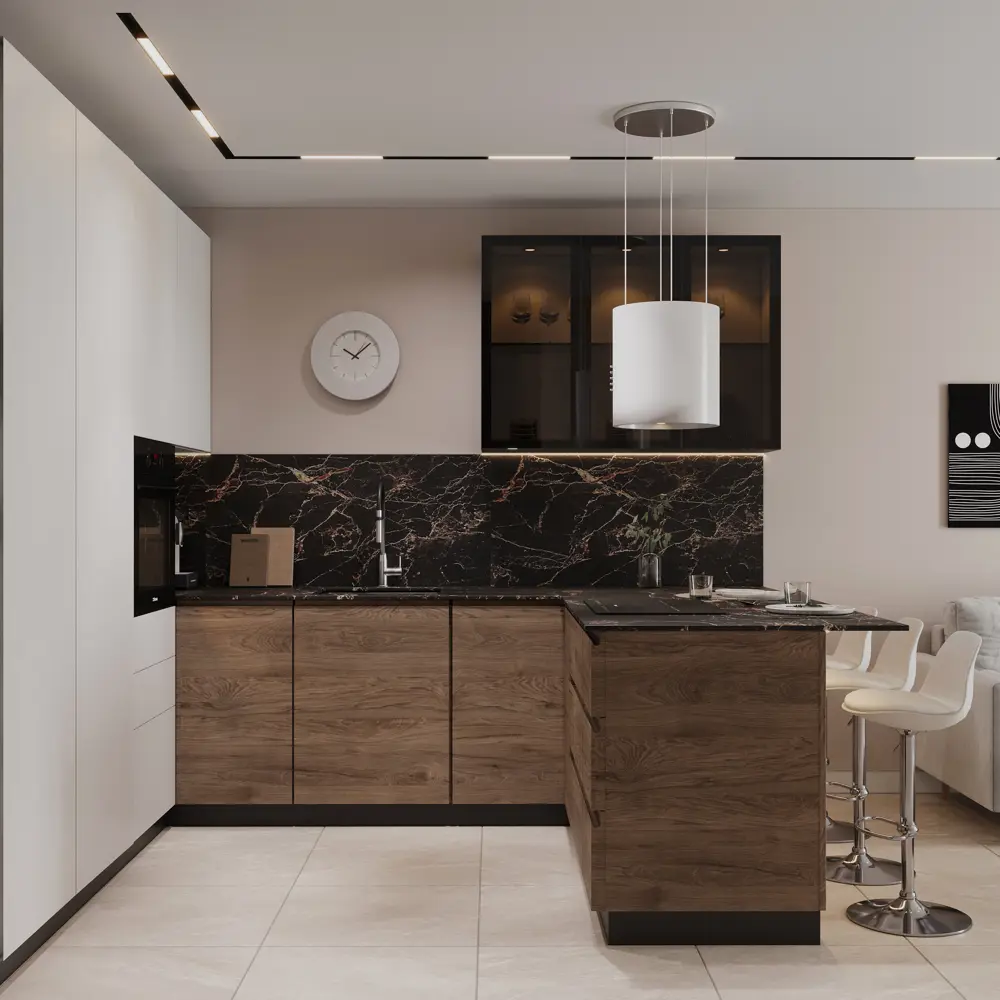 Фасад для кухни Токио Delinia ID 44.7×102.1 см в цвете темное дерево 86423442 STLM-1333793 - Вид №8