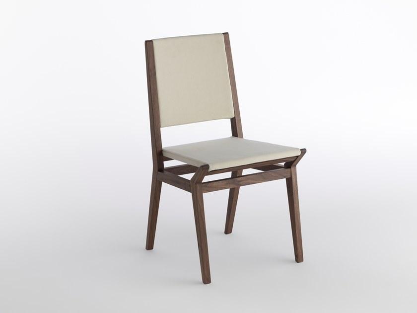 Casamania & Horm Стул из орехового дерева, обитый тканью или кожей sun-id-1452323 - Вид №3