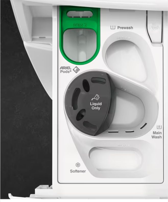 9136690 Стирально-сушильная машина AEG LWR73166OE черный STDN-0045975 - Вид №3