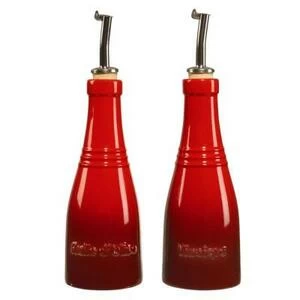 Набор для масла и уксуса Le Creuset, каменная керамика, вишневый