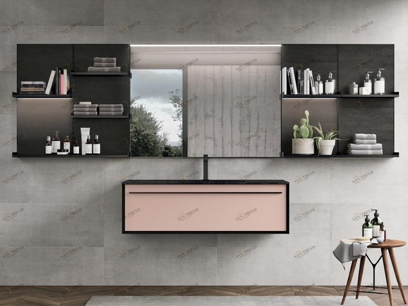 Gruppo Geromin Подвесная тумба под умывальник с ящиками Suite sun-id-1433669