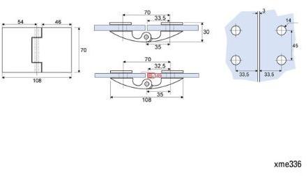 Metalglas Bonomi Петля замак для душевого бокса  B-104  - Вид №2