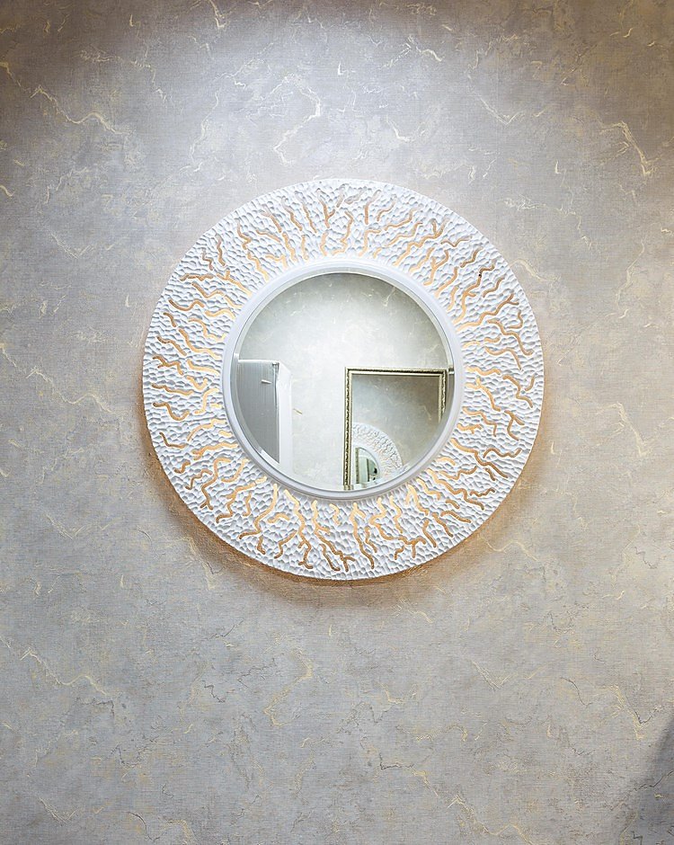 Зеркало круглое настенное белое CORAL IN SHAPE CORAL 00-3860091 Белый - Вид №2