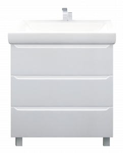 У57594 Тумба Кода 60Н 3в.я. Белый глянец, МДФ 1 Marka Кода